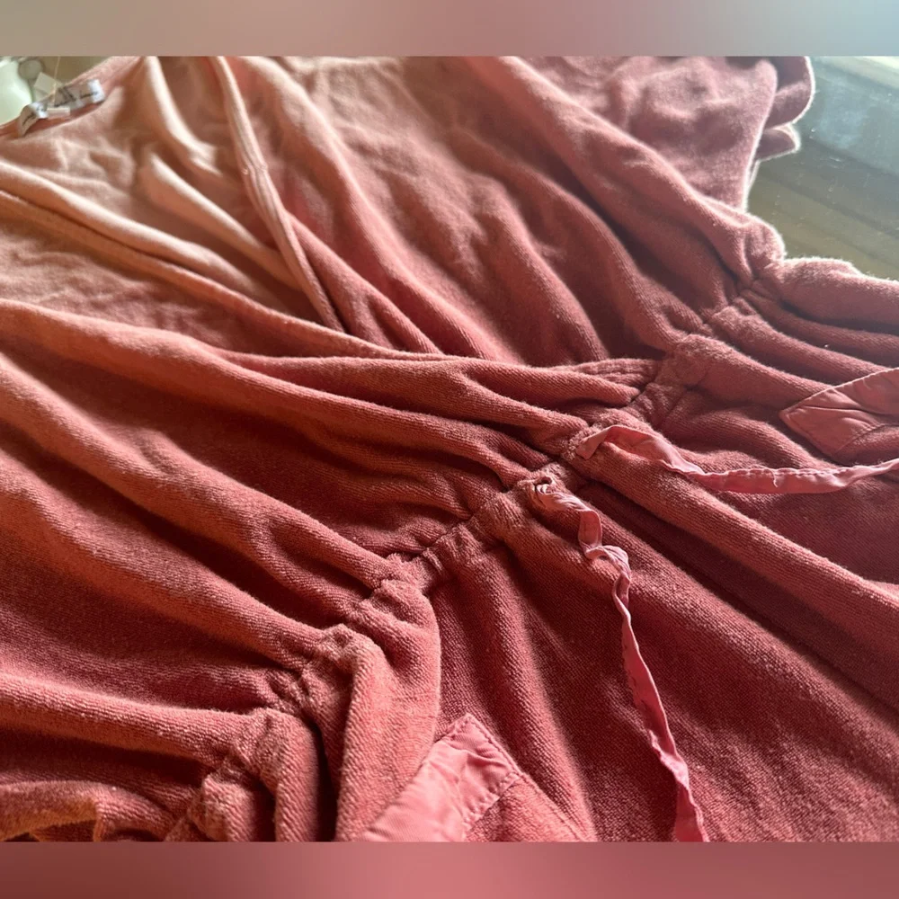 Young Fabulous Broke Ashby Romper XS Ombré Pink Terry - Picture 3 of 8